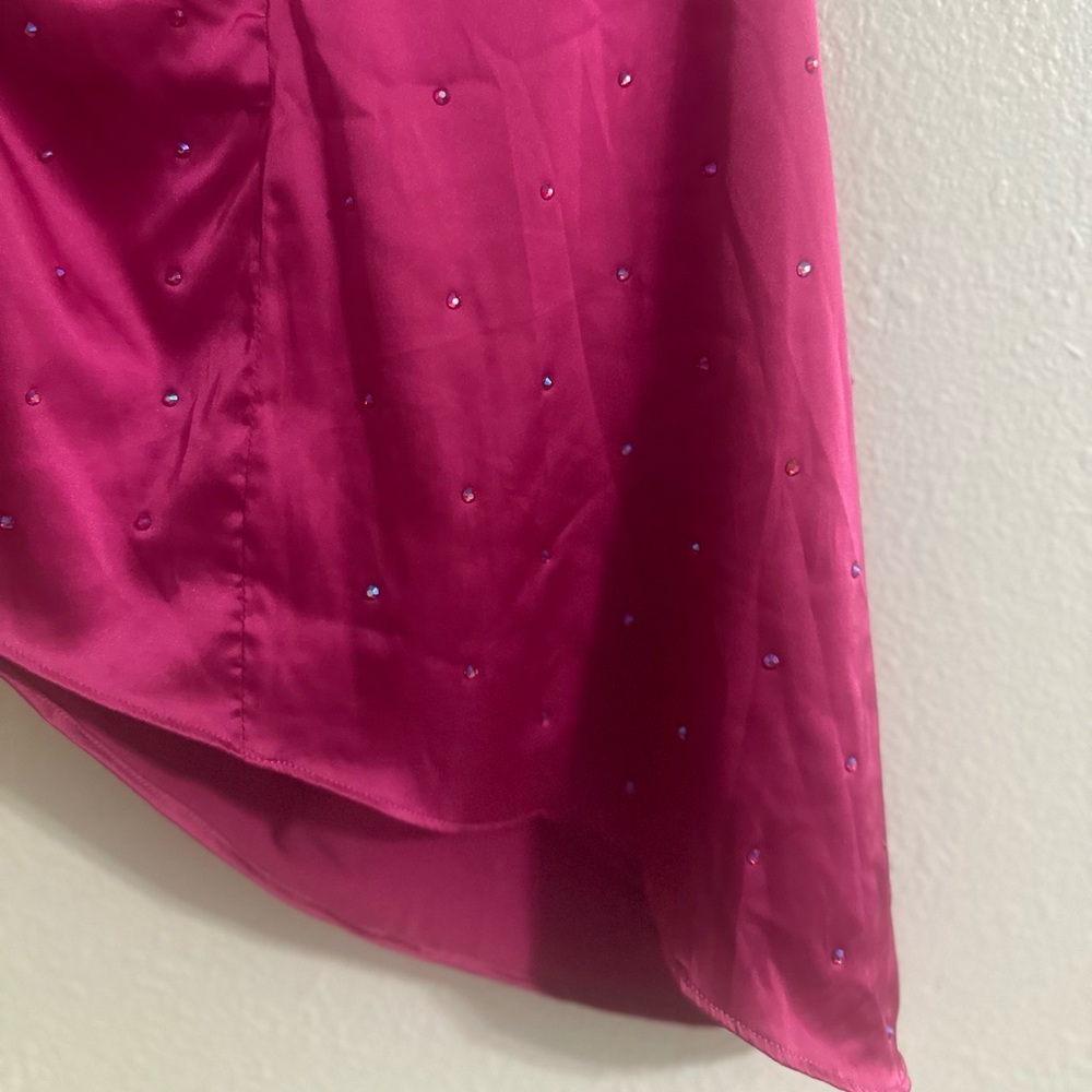 DO+BE Fuchsia Asymmetrical Mini Dress - Picture 11 of 13